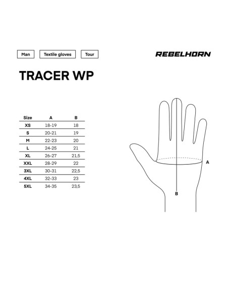 REBELHORN TRACER WP MOTO GLOVES