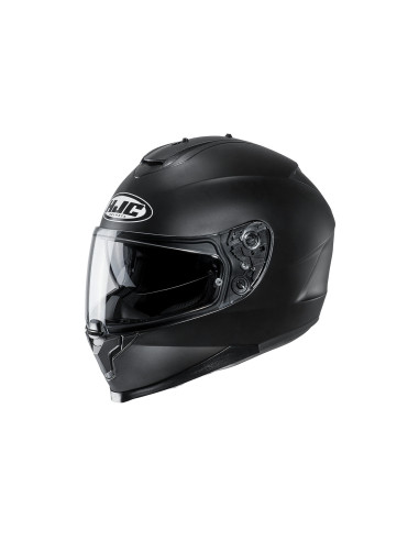 HJC C70 SEMI FLAT / BLACK SPORTINIS/UŽDARAS MOTO ŠALMAS