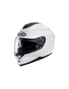 HJC C70 METAL / PEARL WHITE SPORTINIS/UŽDARAS MOTO ŠALMAS