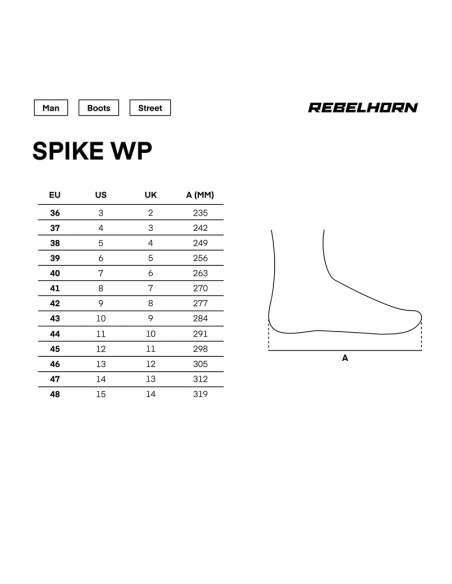 REBELHORN WOMEN'S SPIKE WP MOTO SHOES
