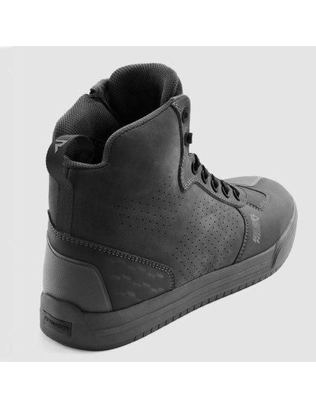 REBELHORN SPIKE BLACK MOTO SHOES