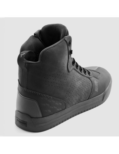 REBELHORN WOMEN'S SPIKE BLACK MOTO SHOES