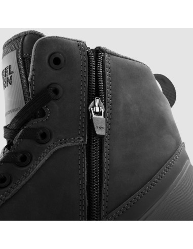 REBELHORN WOMEN'S SPIKE BLACK MOTO SHOES