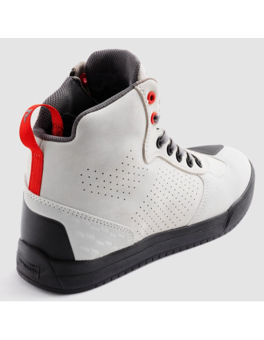 REBELHORN SPIKE WHITE MOTO SHOES