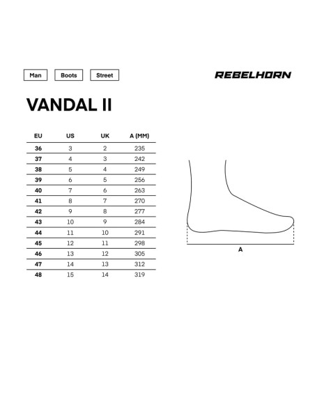 REBELHORN ЖЕНСКИЕ МОТОБОТЫ VANDAL 2 BLACK