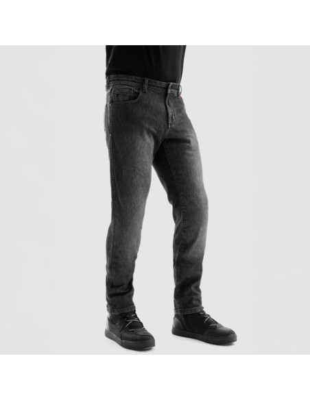 REBELHORN BRONCO BLACK MOTO JEANS