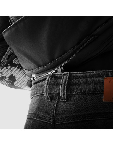 REBELHORN BRONCO BLACK MOTO JEANS