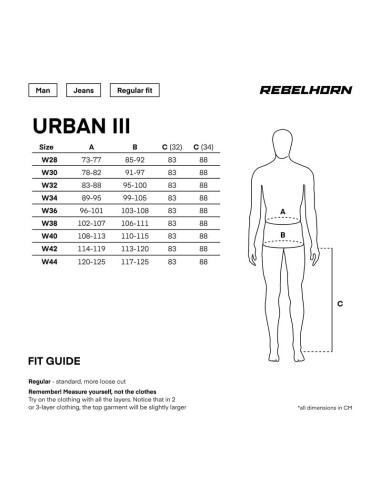 REBELHORN ЧЕРНЫЕ МОТО-ДЖИНСЫ URBAN 3