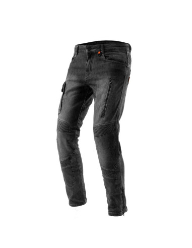 REBELHORN VANDAL MONO BLACK MOTO JEANS