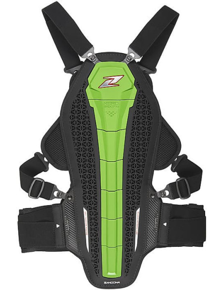 ZANDONA HYBRID ARMOUR GREEN KRŪTINĖS/NUGAROS MOTO APSAUGA