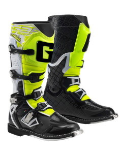 GAERNE G-REACT WHITE/BLACK/YELLOW KROSINIAI/ENDURO MOTO BATAI