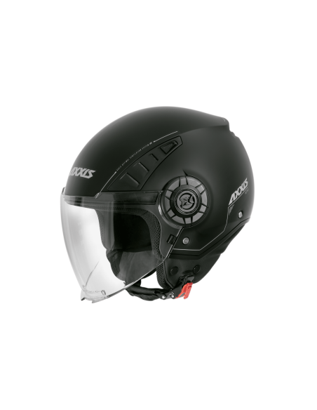 AXXIS JET METRO MATT BLACK OPEN MOTO HELMET