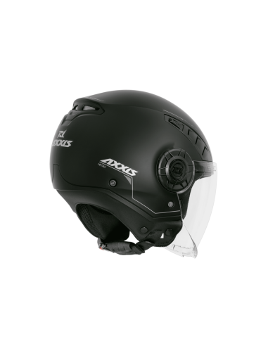 AXXIS JET METRO MATT BLACK OPEN MOTO HELMET