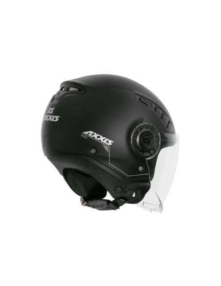 AXXIS JET METRO MATT BLACK OPEN MOTO HELMET