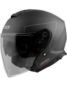 AXXIS MIRAGE MATT BLACK ATVIRAS MOTO ŠALMAS