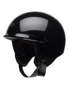 BELL SCOUT GLOSSY BLACK OPEN MOTORCYCLE HELMET