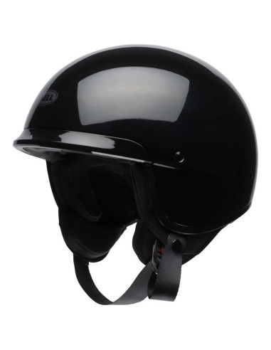 BELL SCOUT GLOSSY BLACK OPEN MOTORCYCLE HELMET
