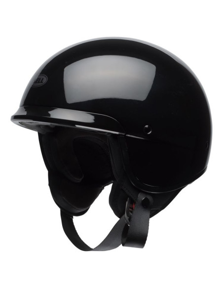 BELL SCOUT GLOSSY BLACK ATVIRAS MOTO ŠALMAS