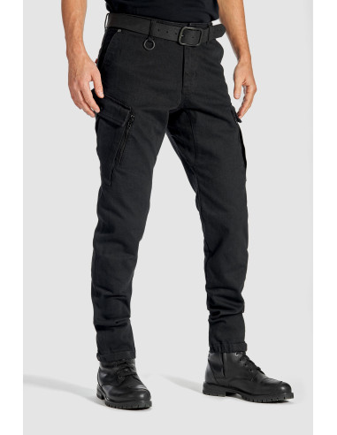 PANDO MOTO MARK BLACK AAA MEN'S MOTO JEANS