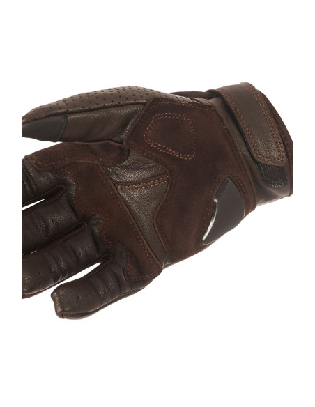 PANDO MOTO КОРОТКИЕ МОТОПЕРЧАТКИ ONYX BROWN 02