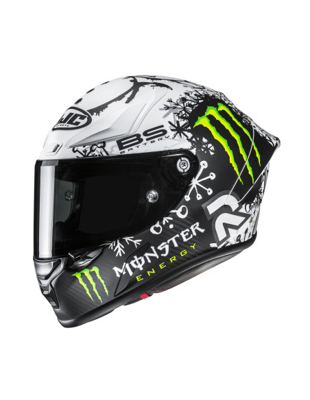 HJC RPHA 1 V2 CARBON SNOW DIABLO SPORTINIS/UŽDARAS MOTO ŠALMAS