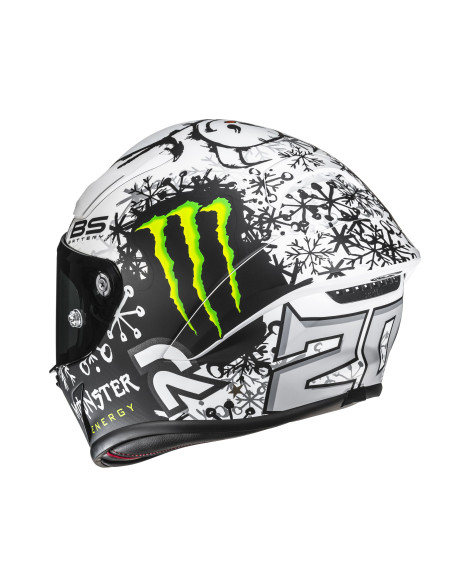 HJC RPHA 1 V2 CARBON SNOW DIABLO SPORTINIS/UŽDARAS MOTO ŠALMAS