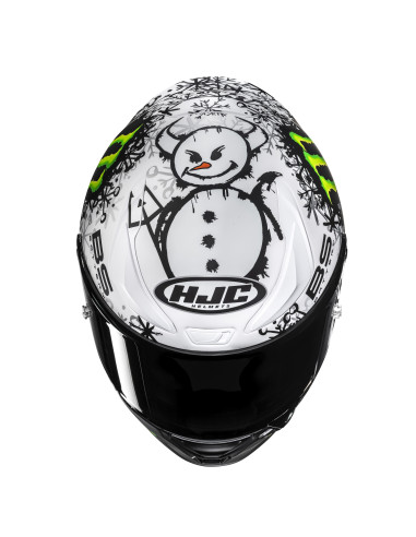 HJC RPHA 1 V2 CARBON SNOW DIABLO SPORTINIS/UŽDARAS MOTO ŠALMAS
