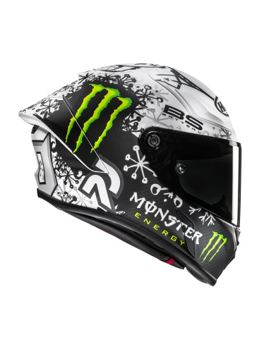 HJC RPHA 1 V2 CARBON SNOW DIABLO SPORTINIS/UŽDARAS MOTO ŠALMAS