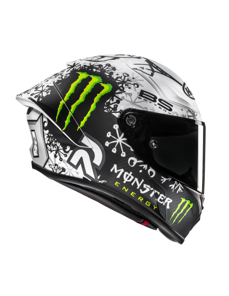 HJC RPHA 1 V2 CARBON SNOW DIABLO SPORTINIS/UŽDARAS MOTO ŠALMAS