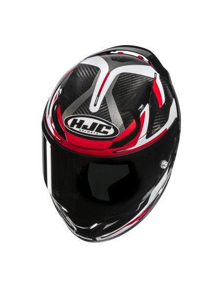 HJC RPHA 12 CARBON XENTRA/MC1 SPORTINIS/UŽDARAS MOTO ŠALMAS