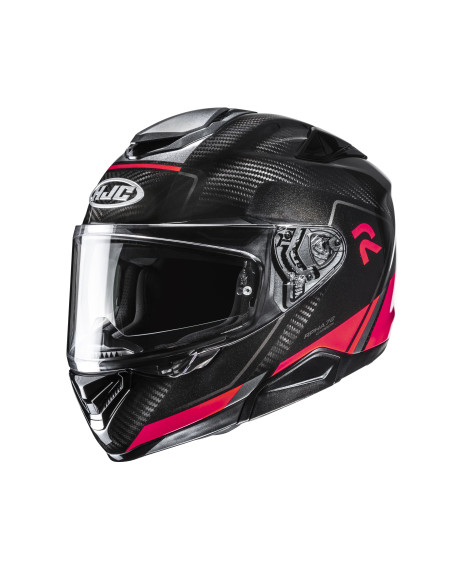 HJC RPHA 72 CARBON FYNEX/MC1 SPORTINIS/UŽDARAS MOTO ŠALMAS