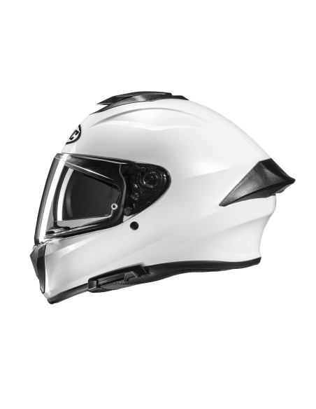 HJC C71 PEARL WHITE SPORTINIS/UŽDARAS MOTO ŠALMAS