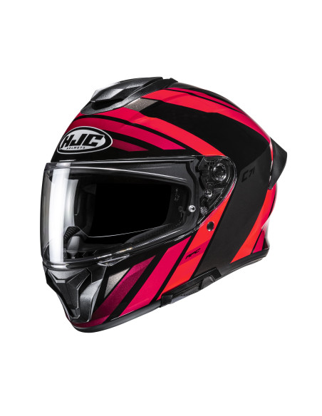 HJC C71 FABER/MC1 SPORTINIS/UŽDARAS MOTO ŠALMAS