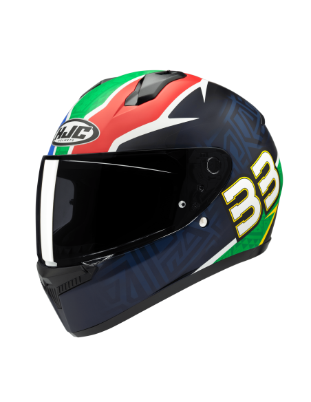 HJC C10 BB 33 SPORTINIS/UŽDARAS MOTO ŠALMAS