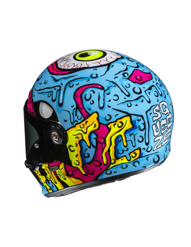 HJC V10 SQUEEZE/MC28 INDOOR MOTORCYCLE HELMET