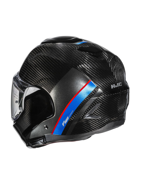 HJC F100 CARBON STAN/MC21 FLIP-UP MOTO ŠALMAS