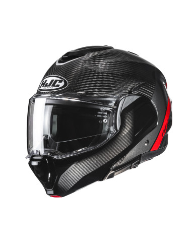 HJC F100 CARBON STAN/MC1 FLIP-UP MOTO ŠALMAS