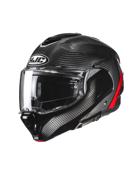 HJC F100 CARBON STAN/MC1 FLIP-UP MOTO ŠALMAS
