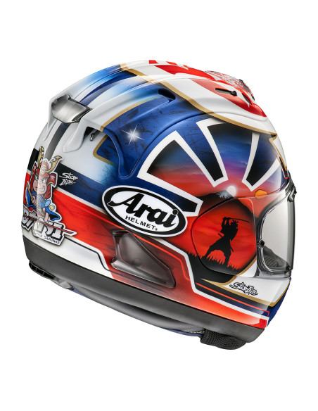 ARAI RX-7V EVO PEDROSA SPIRIT BLUE SPORTINIS/UŽDARAS MOTO ŠALMAS