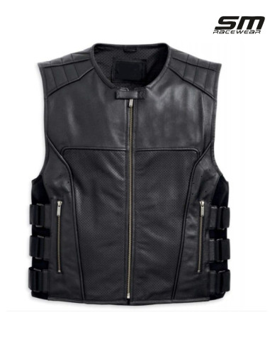 SM LEATHER MOTO VEST