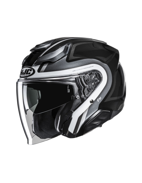 HJC F31 BASK/MC5 ATVIRAS MOTO ŠALMAS