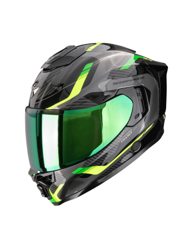 SCORPION СПОРТИВНЫЙ/ВНУТРЕННИЙ ШЛЕМ EXO-1500 AIR SLEEK BLACK/GREEN