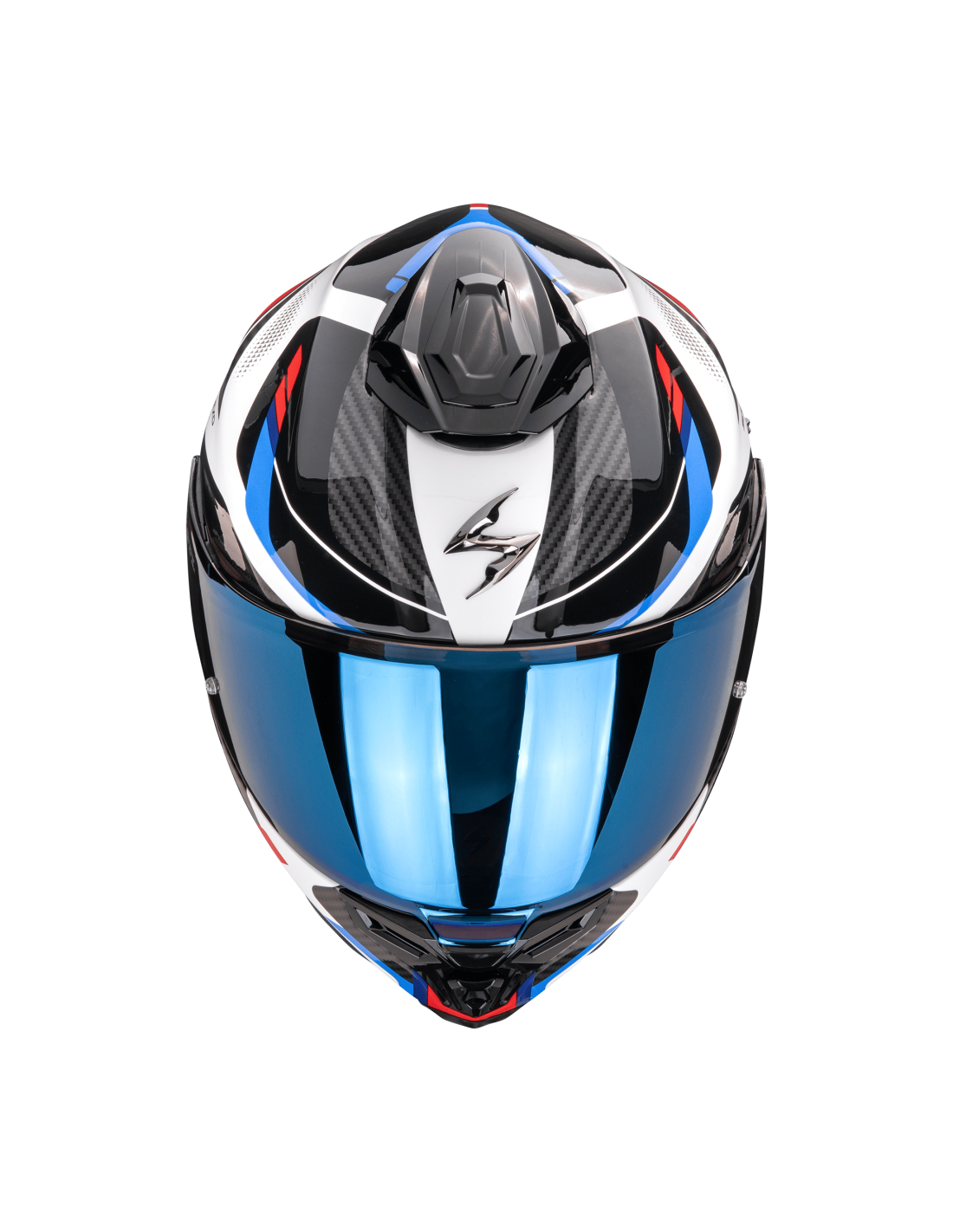 SCORPION EXO-1500 AIR SLEEK WHITE/RED/BLUE Helmet size XS / 53-54