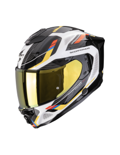SCORPION EXO-1500 AIR SLEEK WHITE/BLUE/YELLOW