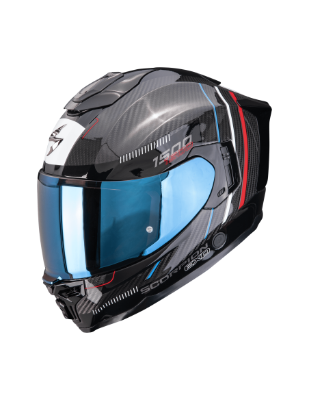 SCORPION EXO-1500 AIR CARBON ZITY BLACK/RED/BLUE SPORTS/INDOOR HELMET