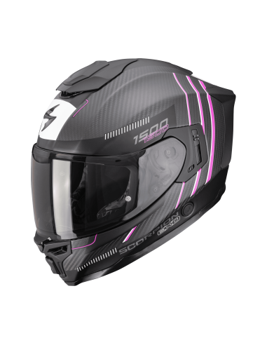 SCORPION СПОРТИВНЫЙ/ЗАКРЫТЫЙ ШЛЕМ EXO-1500 AIR CARBON ZITY BLACK/PINK
