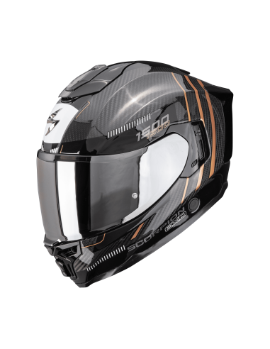 SCORPION EXO-1500 AIR CARBON ZITY BLACK/COPPER SPORTS/CLOSED HELMET