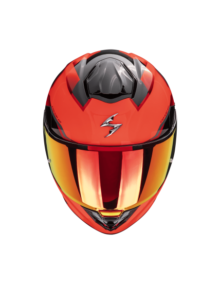 SCORPION EXO-530 EVO AIR CLIP RED/BLACK SPORTINIS/UŽDARAS MOTO ŠALMAS