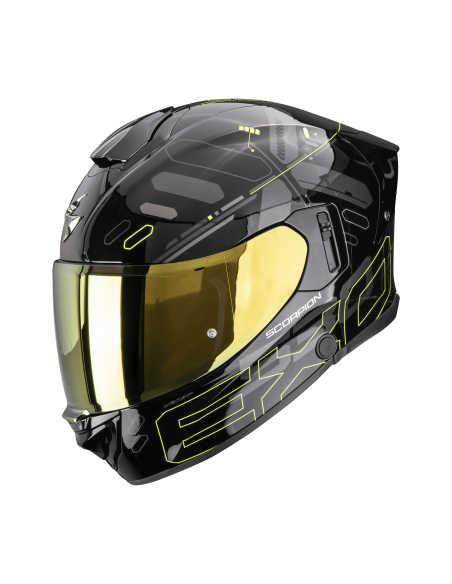 SCORPION СПОРТИВНЫЙ/ВНУТРЕННИЙ МОТОЦИКЛЕТНЫЙ ШЛЕМ EXO-530 EVO AIR FOND BLACK/YELLOW