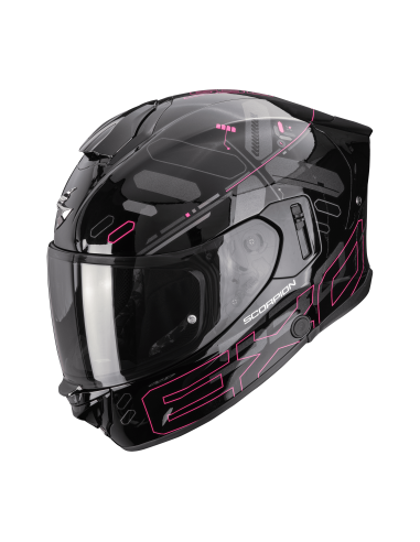 SCORPION СПОРТИВНЫЙ/ЗАКРЫТЫЙ МОТОЦИКЛЕТНЫЙ ШЛЕМ EXO-530 EVO AIR FOND BLACK/PINK